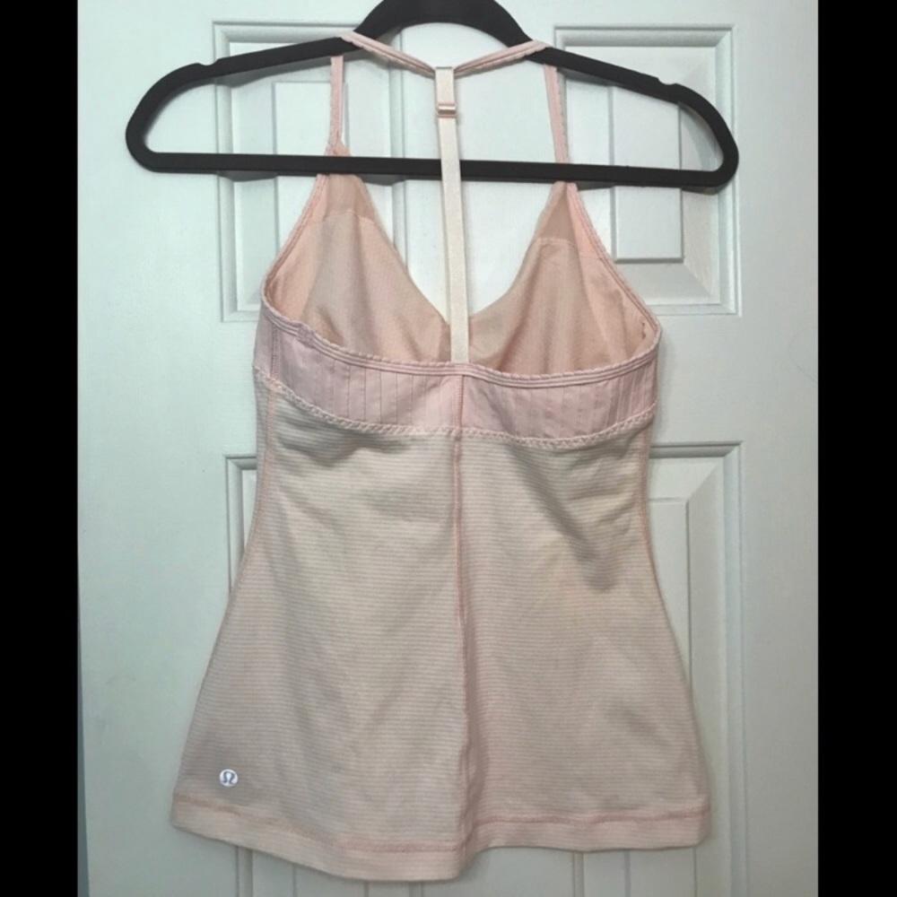 LULULEMON light pink tank top that’s lightly warn